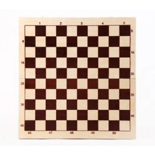 Шашки деревянные со 100-клеточной доской D-4